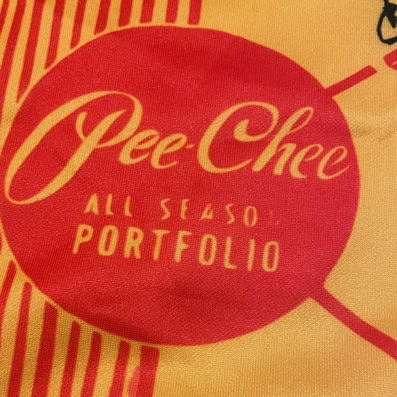 Pee Chee Hoodie, unisex Retro Vibe School Folder sweatshirt Yellow Red Hoodie - Picture 9 of 9